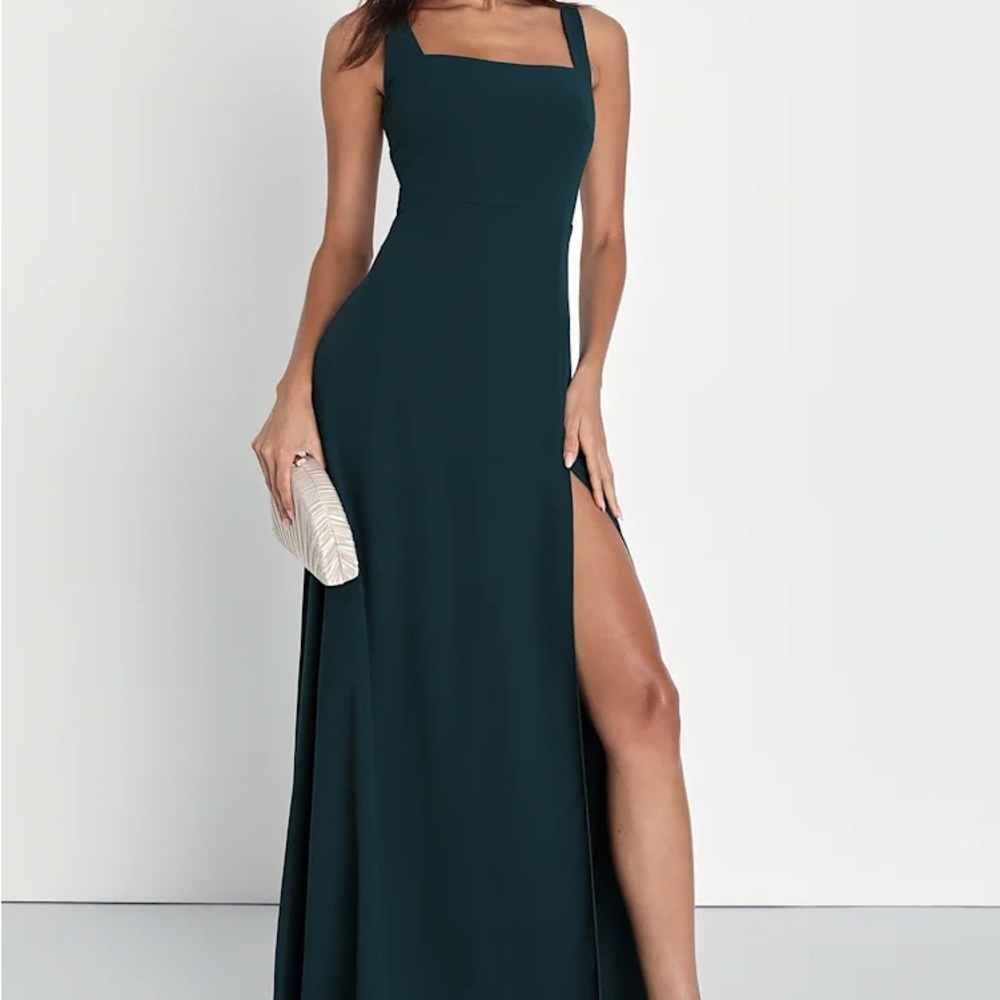 Lulu's Remarkable Arrival Emerald Green Sleeveless Maxi Dress